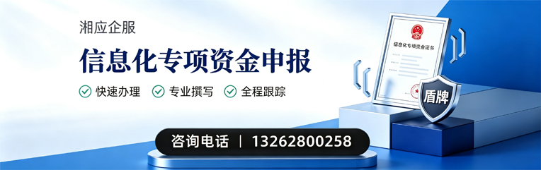上饶信息化专项资金申报服务