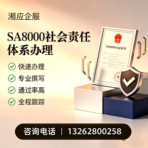 上饶SA8000社会责任体系认证服务